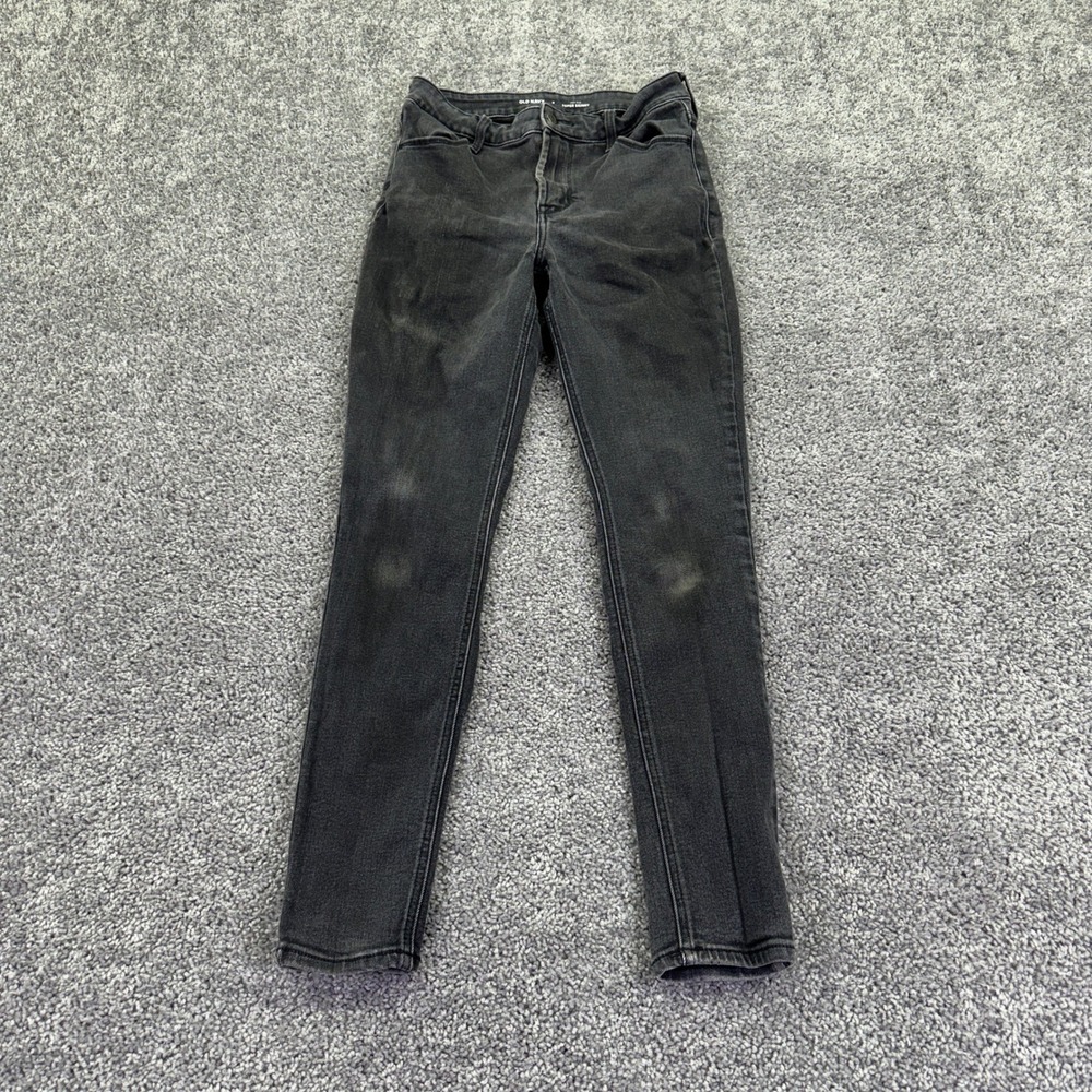 Old Navy Jeans Womens 6 Black High Rise Super Skinny
